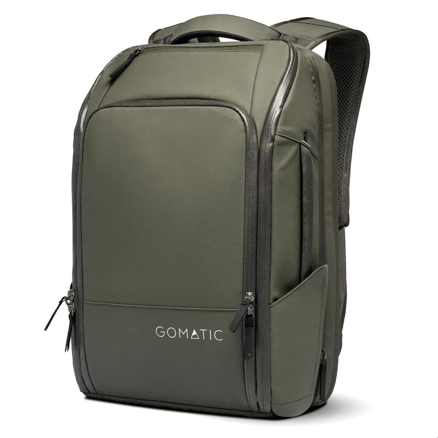 14L Travel Backpack: Elegant and Functional Daypack with Green Buisness for Commuting, Work and Travel | Durable, Stylish and Comfortable for Modern Professionals | Water Resistant, Olive, 14