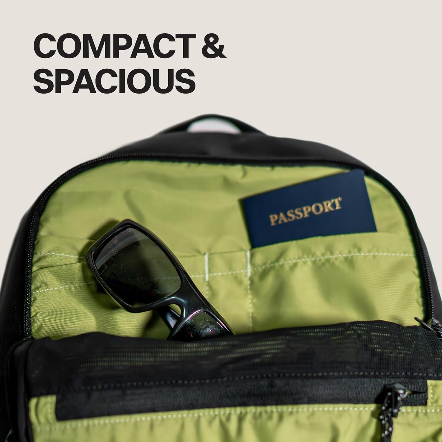 Blue Tees Golf TIPS Travel Backpack Durable, Compact and TSA-Friendly Backpack, Travelers and Professionals, Fits 16" Laptop, Tech Accessories and More, Water-Resistant, Ballistic Nylon Material - Image 5