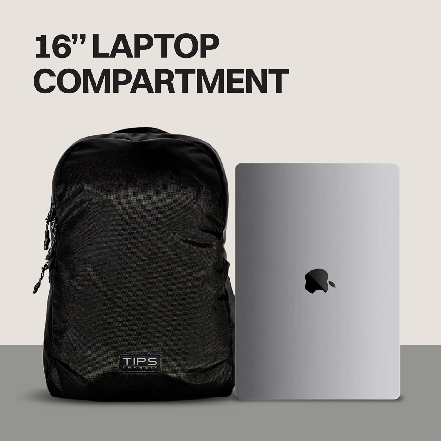 Blue Tees Golf TIPS Travel Backpack Durable, Compact and TSA-Friendly Backpack, Travelers and Professionals, Fits 16" Laptop, Tech Accessories and More, Water-Resistant, Ballistic Nylon Material - Image 6