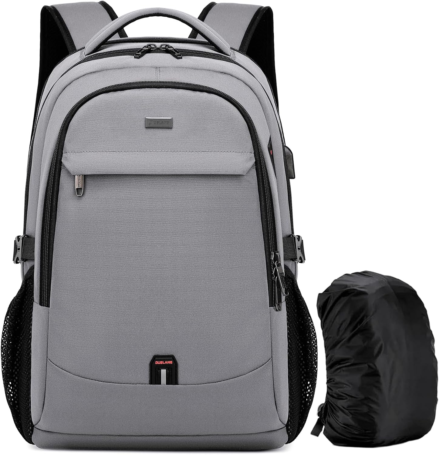 DUSLANG 17 Inch Laptop Backpack for Travel Water Resistant College Backpack for Men\/Women Laptop Bag with USB Charging Port,Black - Image 19