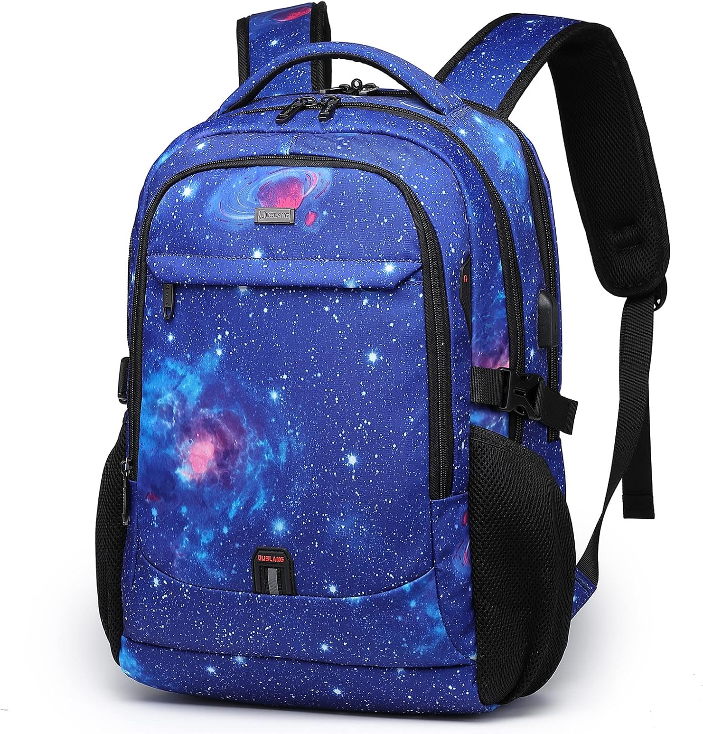 DUSLANG 17 Inch Laptop Backpack for Travel Water Resistant College Backpack for Men\/Women Laptop Bag with USB Charging Port,Black - Image 44