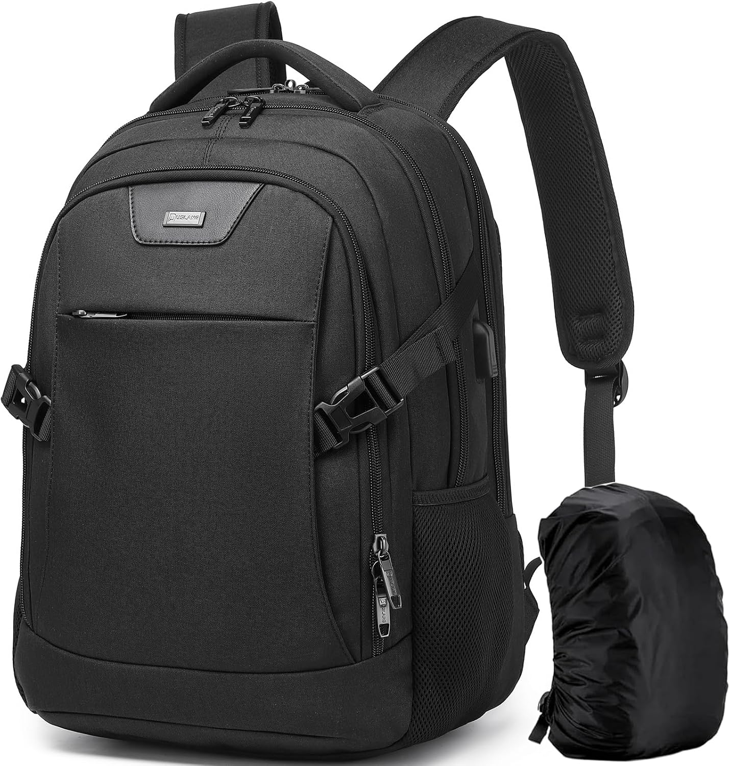 DUSLANG 17 Inch Laptop Backpack for Travel Water Resistant College Backpack for Men\/Women Laptop Bag with USB Charging Port,Black - Image 22