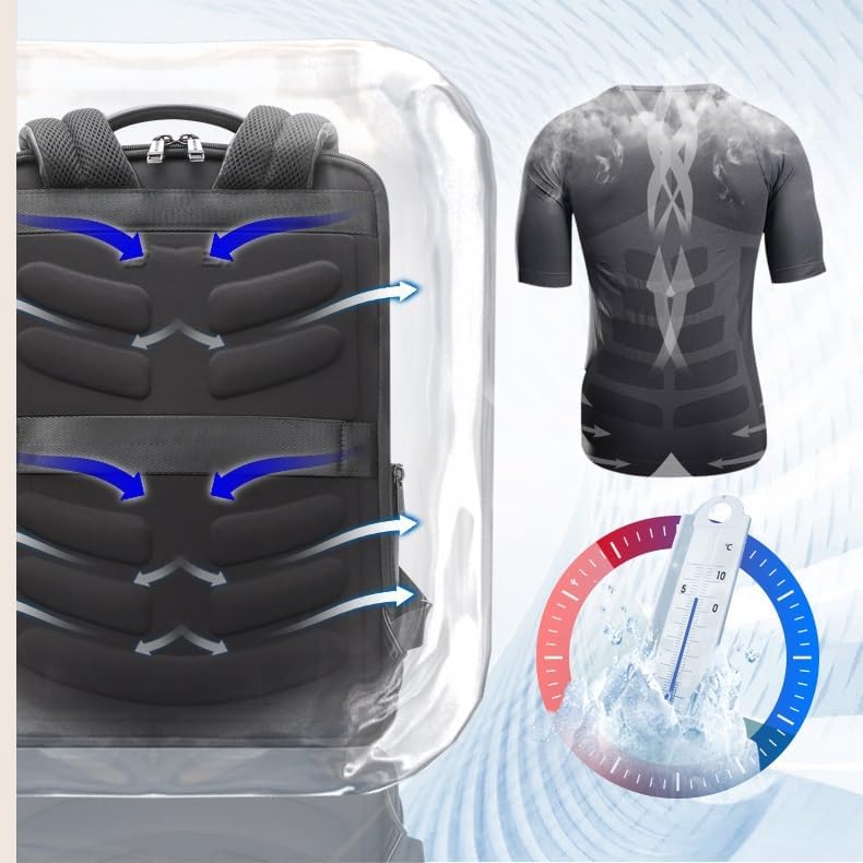 DUYHBAWRS Laptop Backpack, Hiking Waterproof Outdoor Sports Casual Daypack Travel Essentials - Image 5