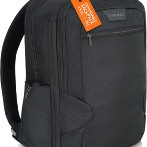 EVERKI Studio Expandable Laptop Backpack for Men & Women – Business and Travel Backpack, Carry-On Backpack for Office & Travel, Professional Backpack, 15-Inch MacBook & Laptop Bag, 26L Capacity, Black
