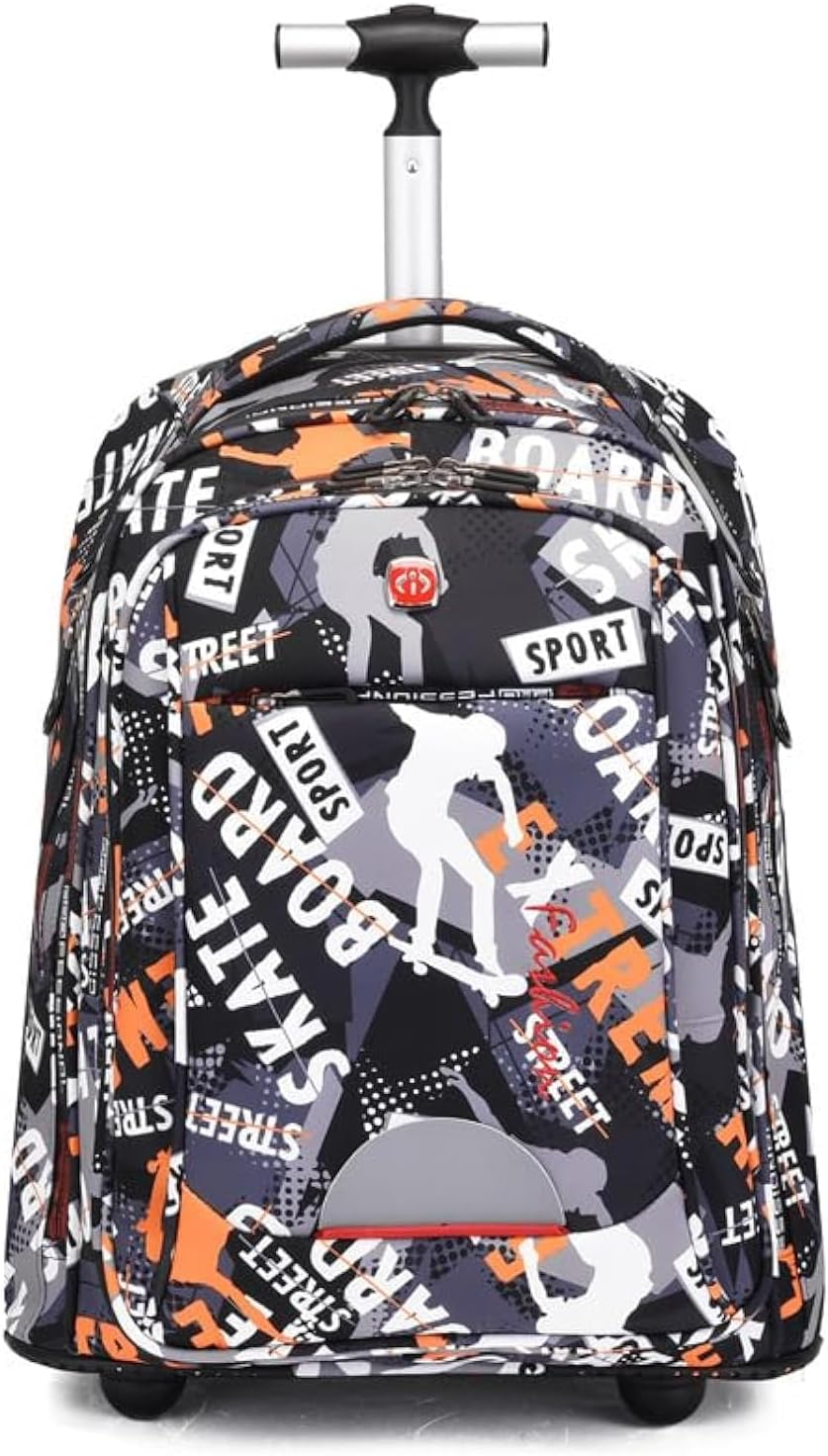 Glodiar Rolling Backpack,Large Rolling Laptop Bag Briefcase Backpacks with Wheels for Women Adults Travel Trolley Office,Waterproof Wheeled Backpack(22inch, Black) - Image 9