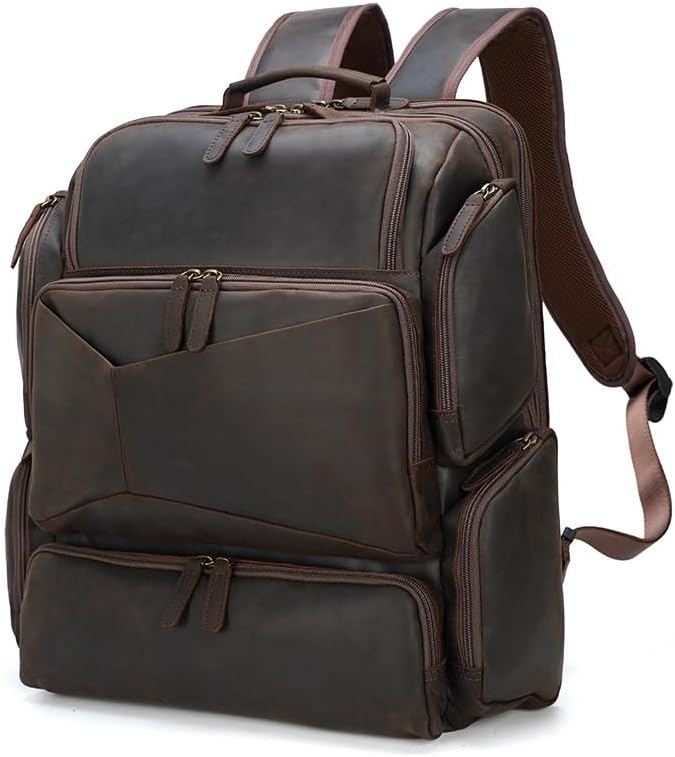 HIONJIN Laptop LARGE Backpack Casual Bookbag Daypack Camping Travel Rucksack - Image 4