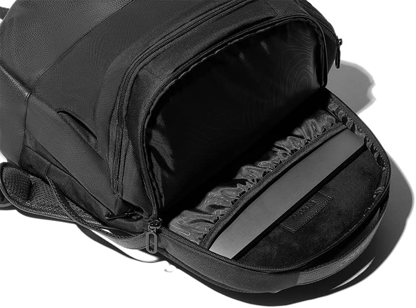 Incase Twill & Leather Backpack - Durable Recycled Twill Travel Backpack for 16-inch Laptop - Compact Carry-On (18 x 13 x 5 in, 17.5L) - Black - Image 9