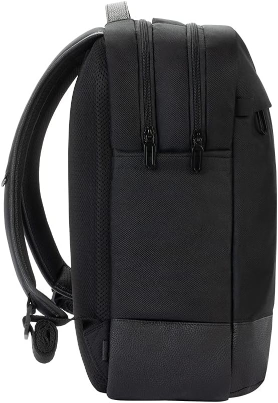 Incase Twill & Leather Backpack - Durable Recycled Twill Travel Backpack for 16-inch Laptop - Compact Carry-On (18 x 13 x 5 in, 17.5L) - Black - Image 2