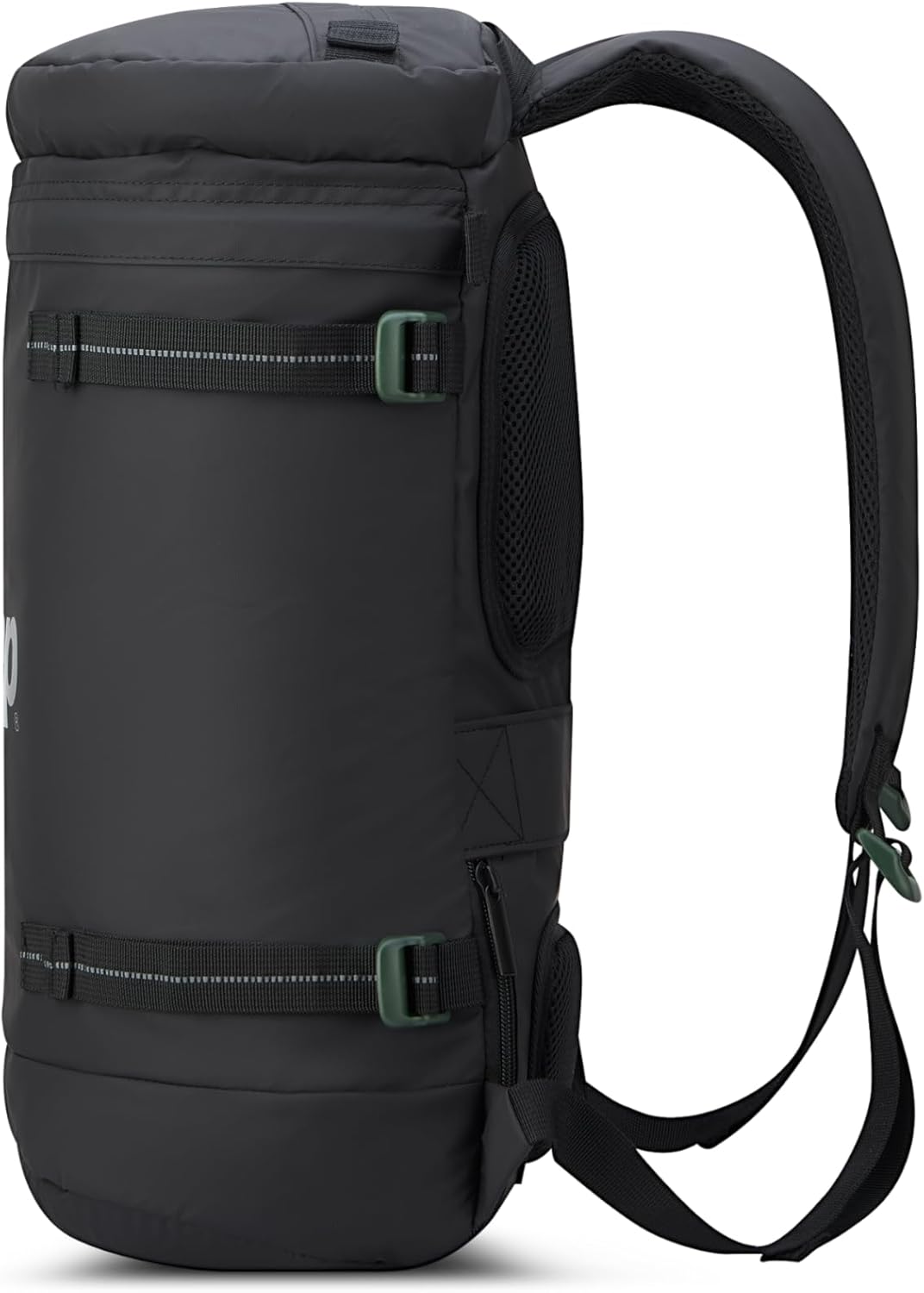 Jeep JS013C Cylindrical Travel Backpack, Black, 17" Laptop - Image 4