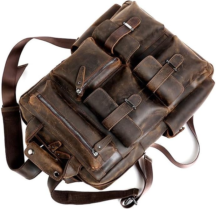 JOQWJPOIJ Laptop LARGE Backpack Casual Bookbag Daypack Camping Travel Rucksack - Image 5