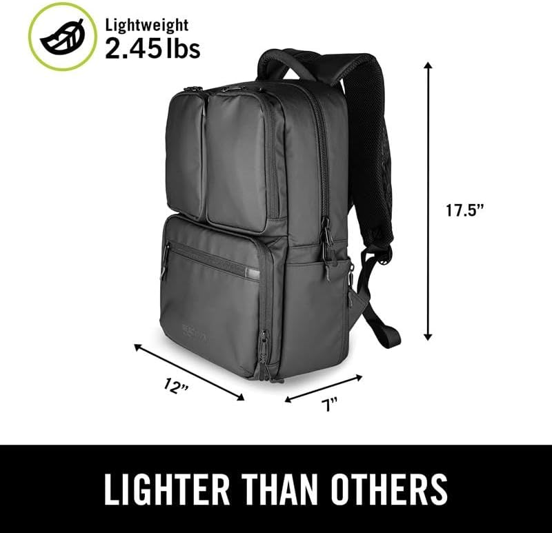 Kenneth Cole REACTION Ryder 17-Inch Backpack Black i##e##s: Coated ^^ Polyester ^^ Travel ^^ Laptop ^^ Bag :i##e##s - Image 2