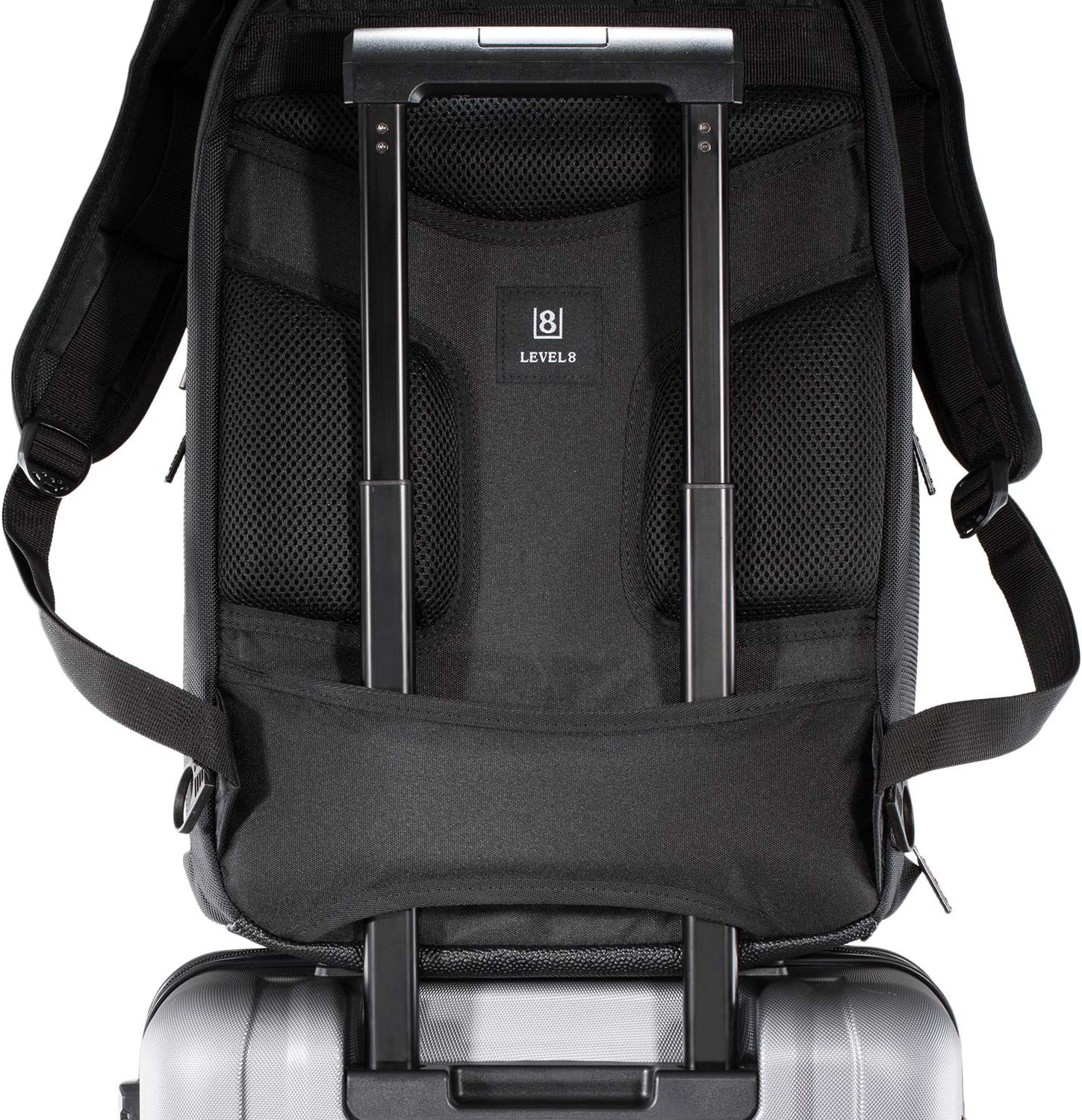 LEVEL8 Laptop Backpack Work Backpack for Men Women Black Fits 15.6" Laptop and Notebook i##e##s: Travel Computer Bag ^^ for Business :i##e##s - Image 9
