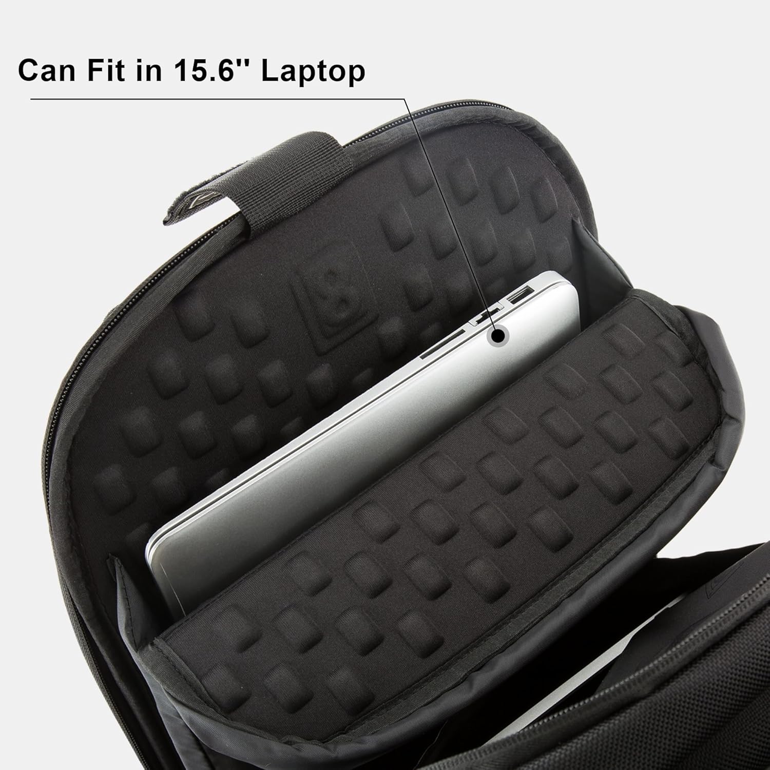 LEVEL8 Laptop Backpack Work Backpack for Men Women Black Fits 15.6" Laptop and Notebook i##e##s: Travel Computer Bag ^^ for Business :i##e##s - Image 5