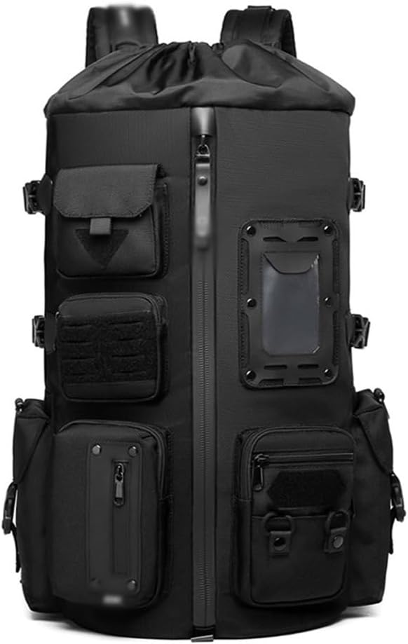 Men Leather Briefcase Men's Waterproof Carry On Backpack with Laptop Compartment Large Casual Hiking Backpack Travel Bag Lightweight Daypack for Men