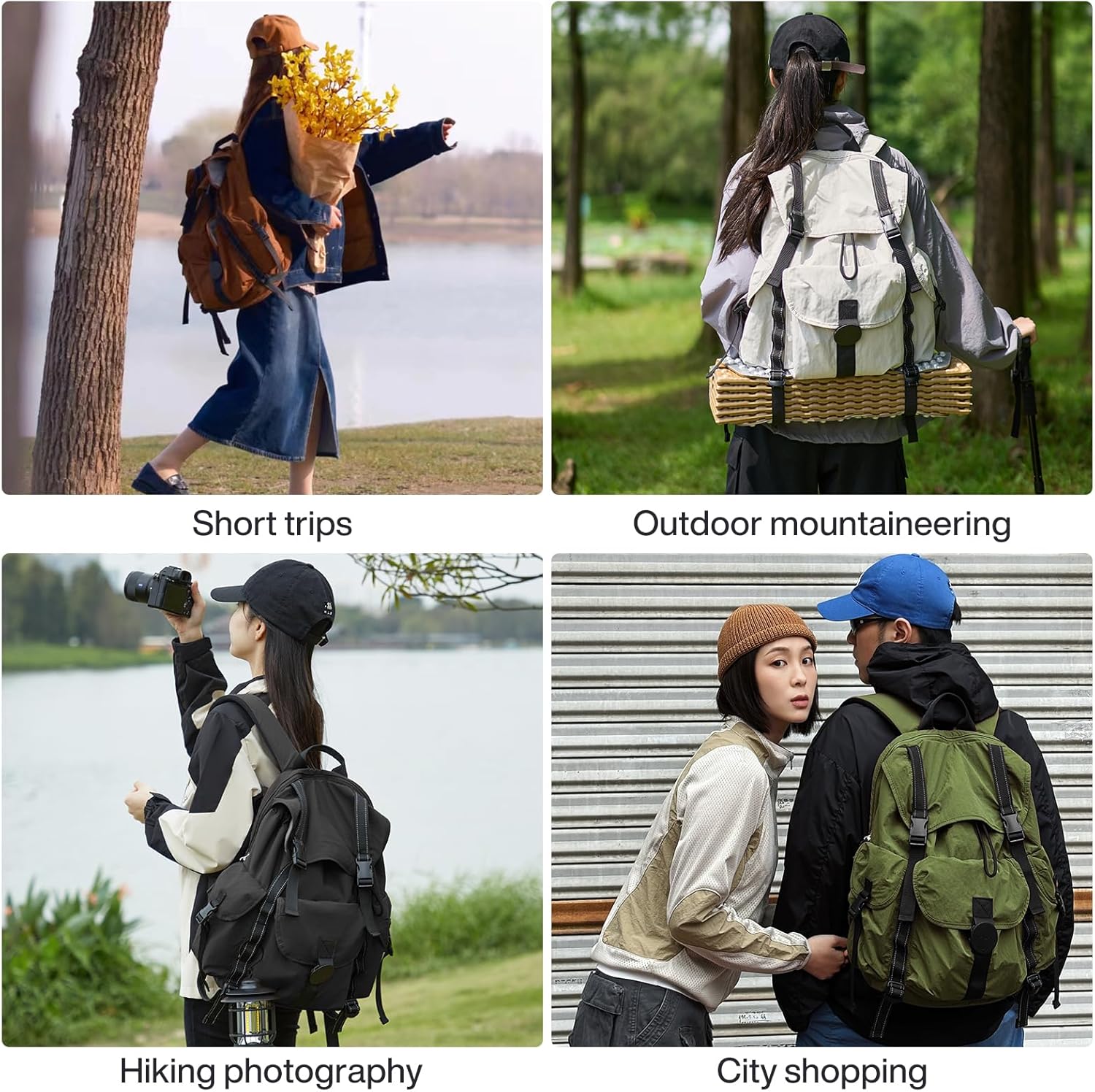 mixi Travel Backpack for Women Men, 18 Inch Carry On Laptop Backpack Black i##e##s: Flight Approved ^^ "fits 16 Laptop" ^^ Lightweight ^^ Waterproof ^^ Hiking Backpack ^^ Travel ^^ Outdoor ^^ Business ^^ Casual ^^ Daypack :i##e##s - Image 6