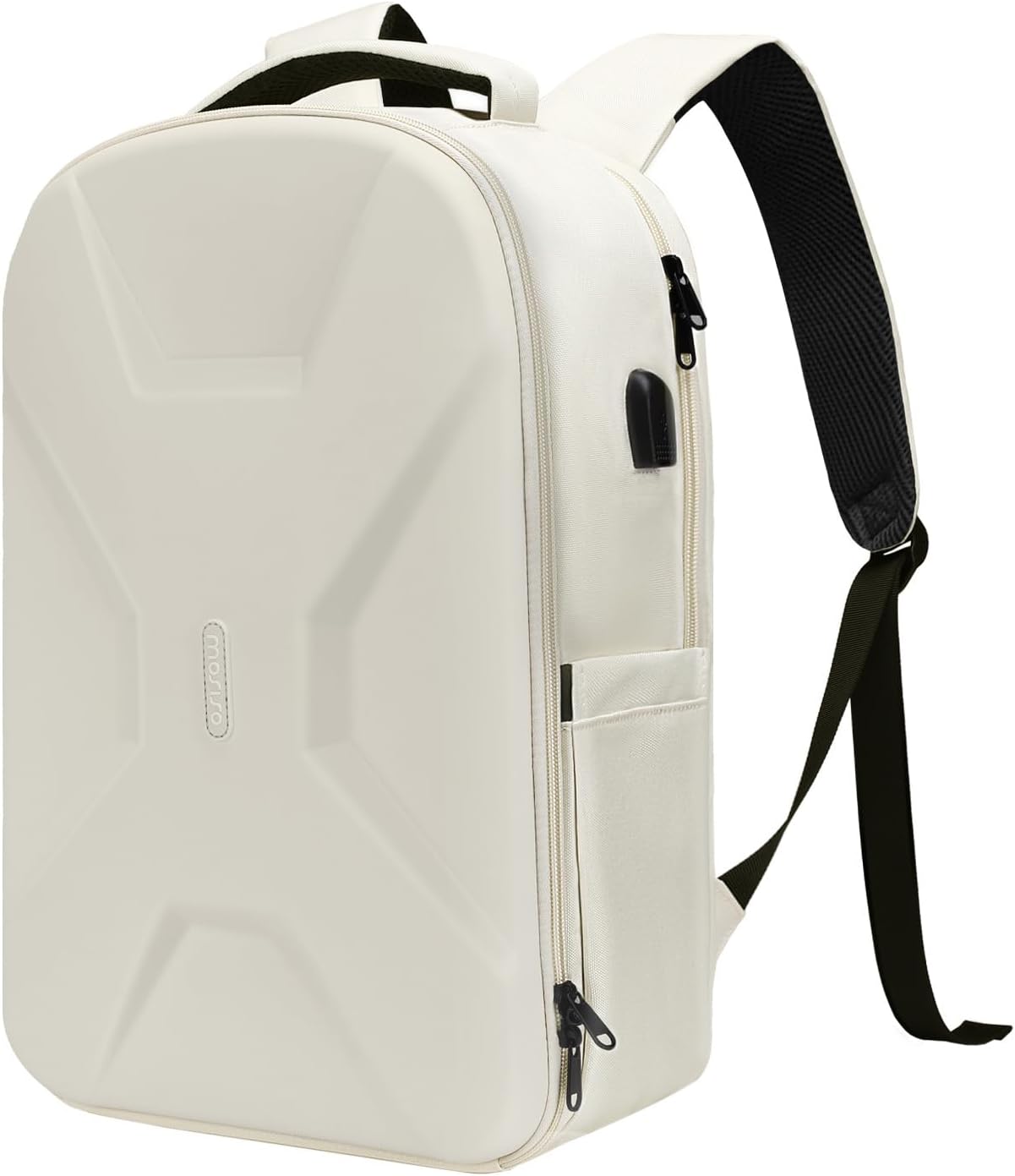 MOSISO 15.6-16 inch 35L Laptop Backpack with USB Charging Port for Women Men, Waterproof Hardshell Travel Business Computer Bag, Anti-Theft Daypack with Luggage Strap, Black - Image 9