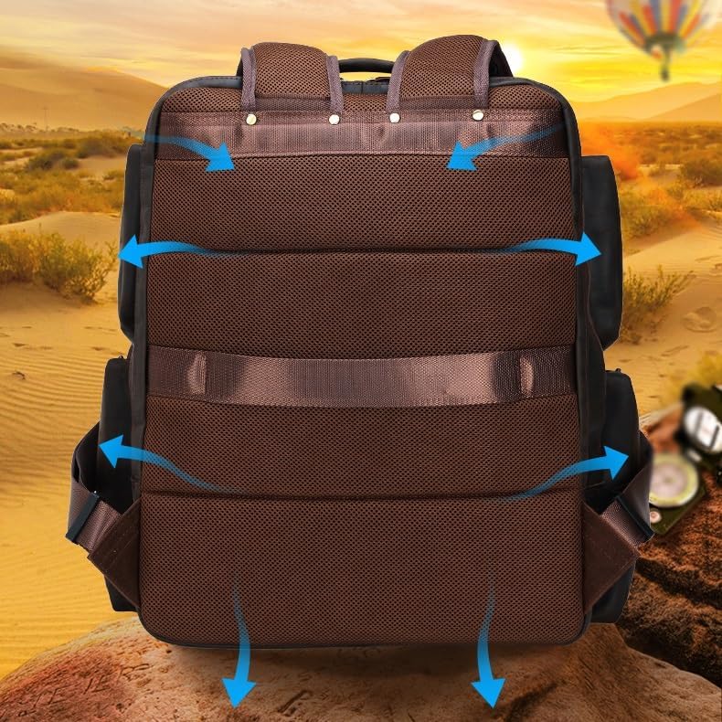 OOAYDYWO Laptop LARGE Backpack Casual Bookbag Daypack Camping Travel Rucksack - Image 2
