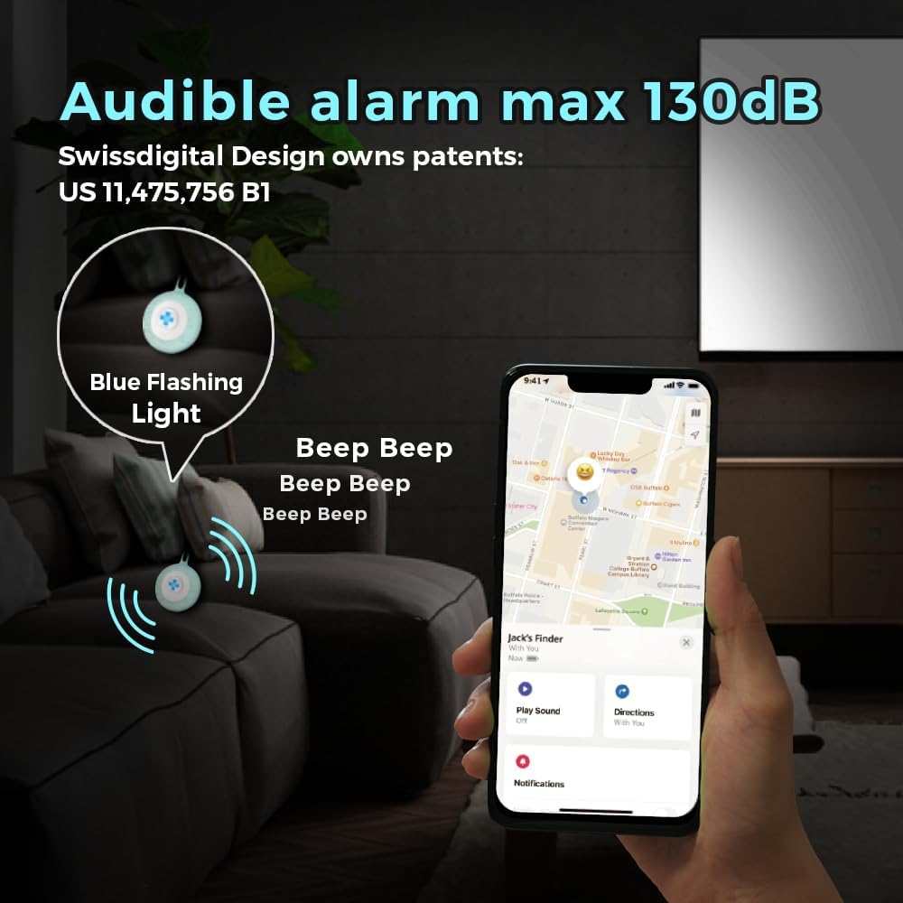 Swissdigital Design TSA Business Laptop Backpack for Men, Large Capacity Travel Backpack with Apple Find My Network and USB Charging Port Tech Backpacks Fits 17 Inch Computer - Image 4