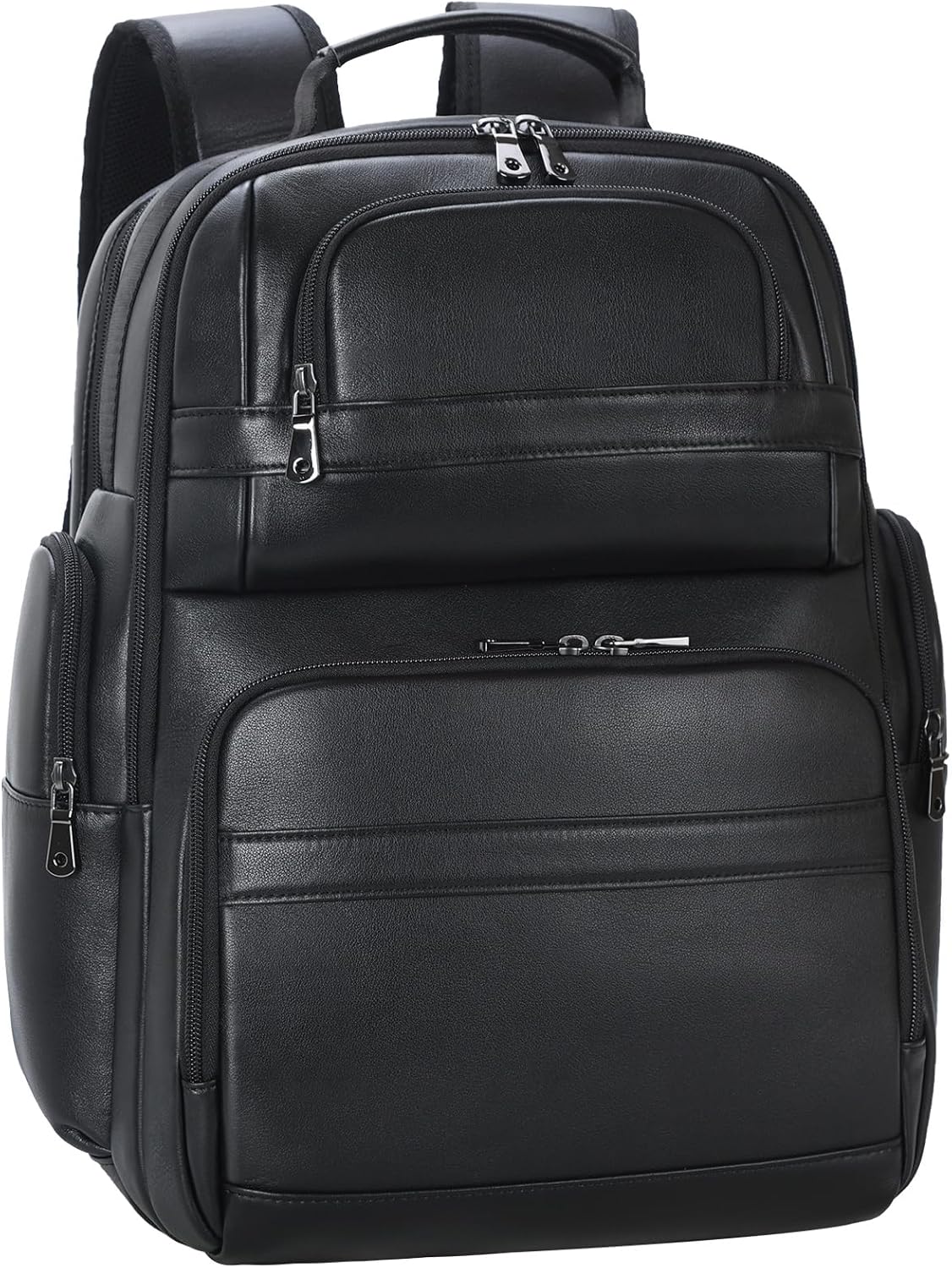 TIDING Men's Vintage Leather Backpack 15.6" Laptop Bag Large Capacity Business Travel Hiking Shoulder Daypacks - Image 7