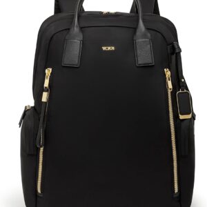 TUMI Voyageur Atlanta Travel Backpack for Women Black i##e##s: For Business ^^ Commute ^^ Holds Up to 17" Laptop ^^ Gold Hardware :i##e##s