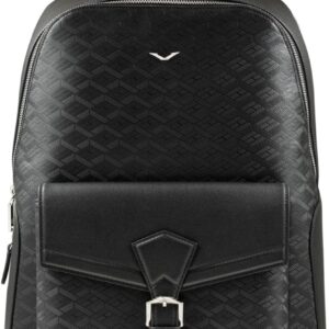 VERTU Neo-Vault Backpack Pro For Men, Exclusive Anti Theft Black Leather Work Laptop Pack For Hiking Travel
